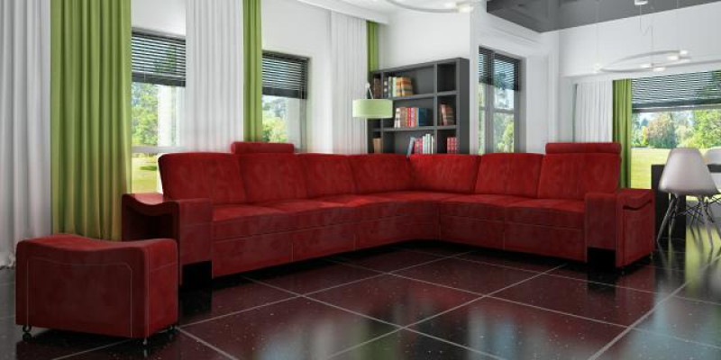 Stoff Couch Textil Polster Eckcouch Sofa + USB Ecksofa Wohnlandschaft Stoffsofa
