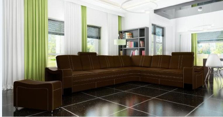 LEDER ECKCOUCH GARNITUR Massanfertigung USB LEDERSOFA XXL WOHNLANDSCHAFT Neu