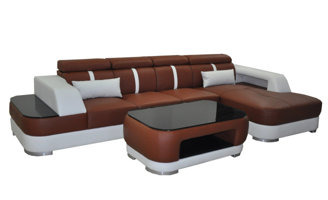 Design Ecksofa L-Form Sofa Couch Polster Schlafsofa Bettfunktion Textil