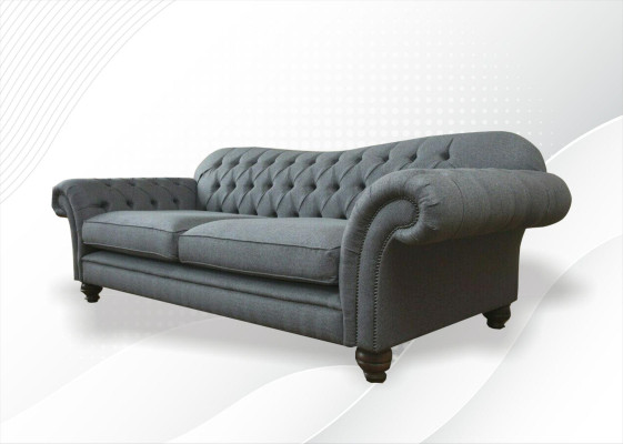 Big Chesterfield Polster Sofas Design Luxus Sofa 4 Sitzer Textil Couchen