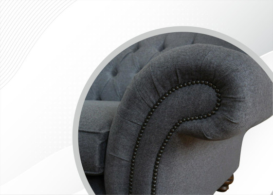 Big Chesterfield Polster Sofas Design Luxus Sofa 4 Sitzer Textil Couchen