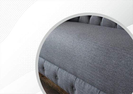 xxl big Sofa 3 Sitzer Couch Chesterfield Polster Garnitur Sitz Stoff Textil