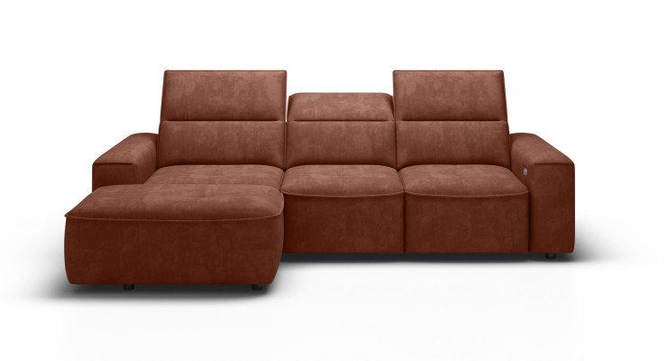Wohnlandschaft Sofa Eck Design Modern Sofa Stoff Neu Braun Ecksofa L Form Couch