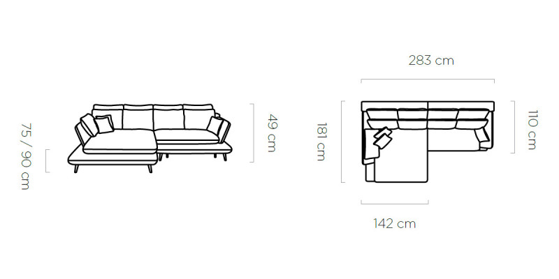 Ecksofa L Form Sofa Couch Polster Ecksofa Wohnlandschaft Textil Sofas Stoff neu