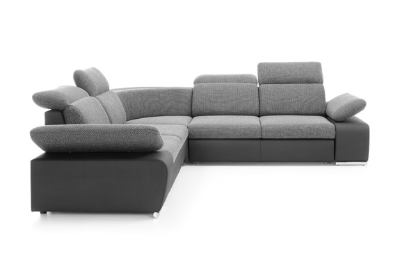 Design Ecksofa Couch Leder Multifunktion Sofas Wohnlandschaft Textil