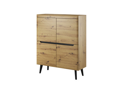 Moderne Holz Kommode Sideboard Kommoden Wohnzimmerschrank 107cm