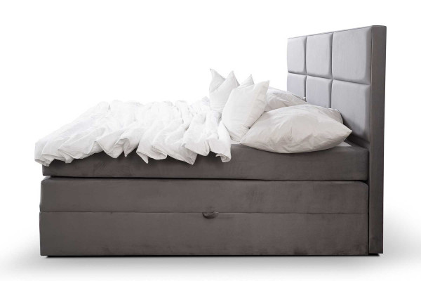 Doppel Bett Gepolsterte Betten Stoffbett Design Luxus Möbel 180x200 Bettrahmen