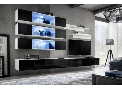 Luxus Neu Wohnwand Designer Modern Wohnzimmer Set Wandschrank Lowboard