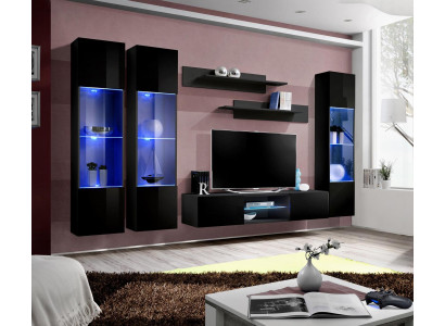Wohnzimmer Möbel Wohnwand Designer Einrichtung Modern Stil Wand Regale