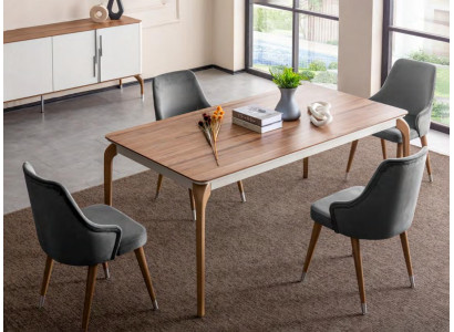 Luxus Esstisch Esszimmertisch Essecke Tisch Esszimmer Modern Holz Braun