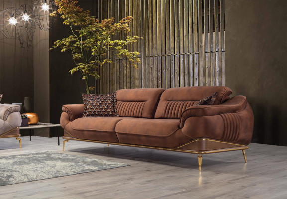 Wohnzimmer Set 2x Dreisitzer Sofa Luxus Sessel Einrichtung Design Couch