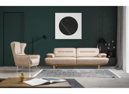 Modern Wohnzimmer Sofa Couch Dreisitzer Modern Sessel Designer Einrichtung