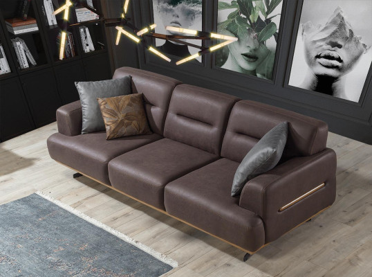 Luxus Einrichtung Polster Sitz Sessel Wohnzimmer Möbel Sofa Couch Dreisitzer