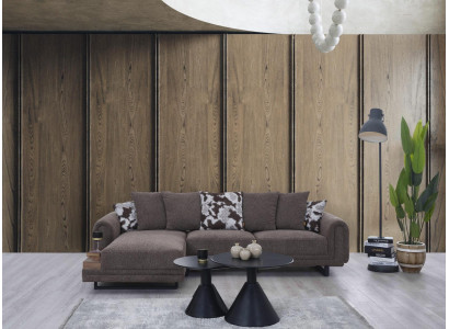 Grau Sofa L-Form Wohnzimmer Polstermöbel Ecksofa Modern Einrichtung