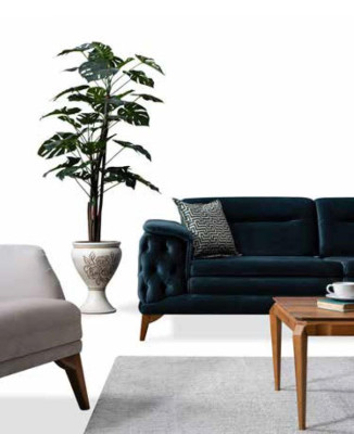 Moderne Chesterfield Sofagarnitur Dreisitzer Zweisitzer Sessel Sitz Set