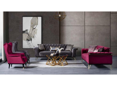 Dreisitzer Sofa Luxus Moderne Couch Designer Wohnzimmer Polstermöbel
