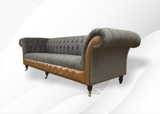 xxl Sofas Chesterfield Polster Design Luxus Sofa 4 Sitzer Leder Couchen