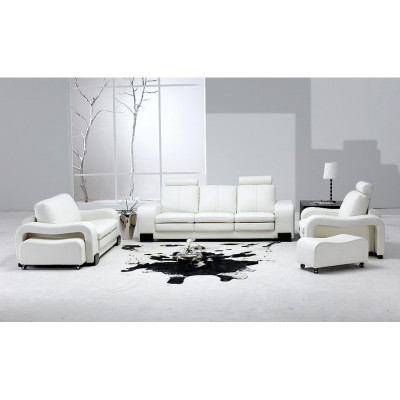 Sofagarnitur Couch USB Sofa Leder Garnitur Sitz Wohnlandschaft 3+2+1 Sitzer Neu