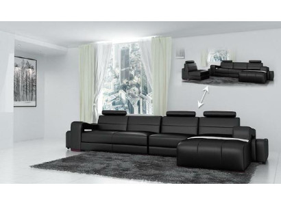 LEDERSOFA ECKSOFA COUCH DESIGNER PISA WOHNLANDSCHAFT COUCH SOFA L FORM BETA NEU