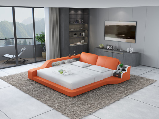 Designer Bett Polsterbett Luxusbett Doppelbett Ehebett Betten 140/160/180 cm