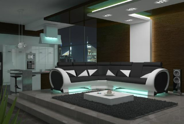 Designer Ecksofa Couch Sofa Polster Garnitur Lounge Sofas Couchen Wohnlandschaft