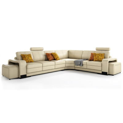 Eleganz für Ihr Zuhause Neues L-Form Ecksofa in modernem Beige