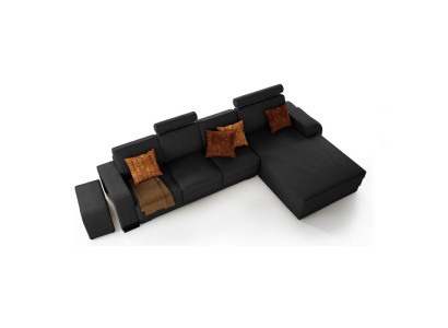 Exklusives Leder-Ecksofa Stilvolles Design für zeitlose Eleganz