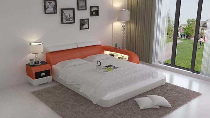 Designer Bett Polsterbett Luxusbett Doppelbett Ehebett Betten 140/160/180 cm