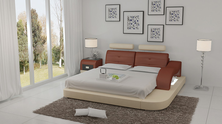 Designer Bett Polsterbett Luxusbett Doppelbett Ehebett Betten 140/160/180 cm