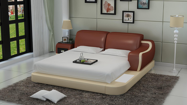 Designer Bett Polsterbett Luxusbett Doppelbett Ehebett Betten 140/160/180 cm