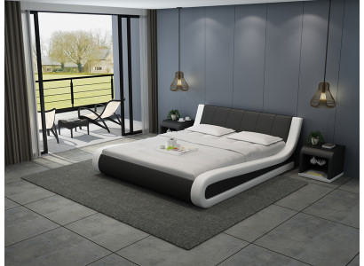 Leder Bett mit USB Polster Betten Luxus Doppel 140/160/180 LB8829