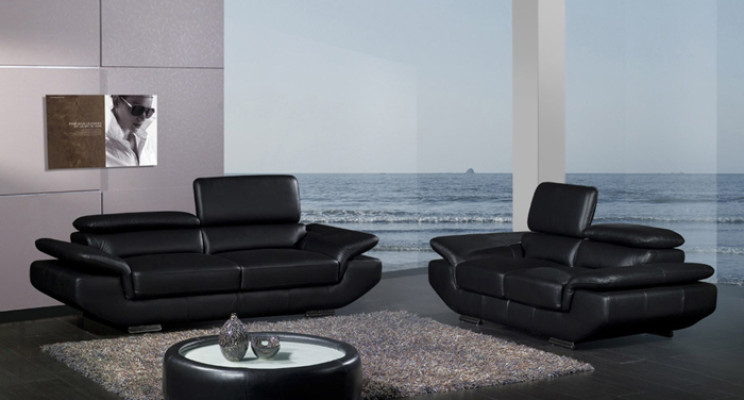 3+2 Sofagarnitur Set Couch Polster Sitz Garnitur Modernes Ledersofa Weilrod