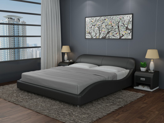 Design Leder Bett Luxus Polster Betten Doppel Modernes Ehe 140/160/180 cm