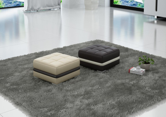 Design Polster Hocker Fußhocker Ottomane Sitz Gepolstert Pufa FT002
