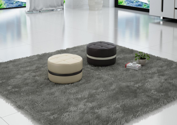 Design Polster Hocker Fußhocker Ottomane Sitz Gepolstert Pufa FT003
