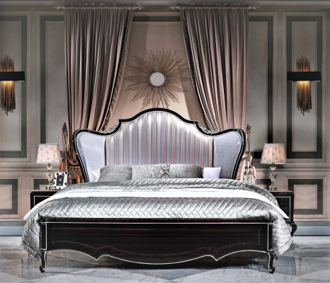 Bett Doppel Hotel Italienische Betten 2x Nachttisch Schlafzimmer 3tlg. Antik Stil
