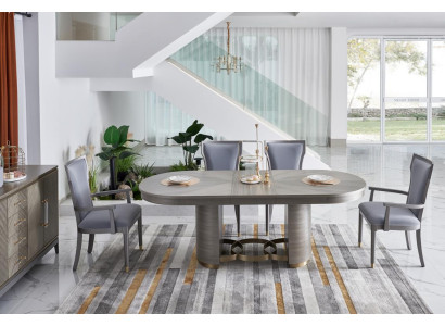 Hochwertige Esszimmer Möbel Hotel Stil Einrichtung komplettes Set Tisch