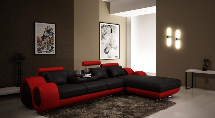 Elegantes Wohnen Luxuriöses Ecksofa in perfekter L-Form Sofa Wohzimmer