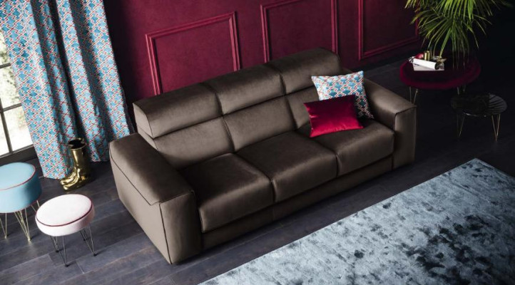Luxus Möbel Wohnzimmer Sofas Sofa 3 Sitzer modern Echtholz Italienischer Stil