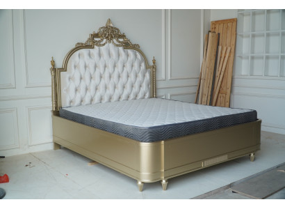 Chesterfield Holz Doppelbett Betten Design Polster Bett Ehe Schlafzimmer 180x200