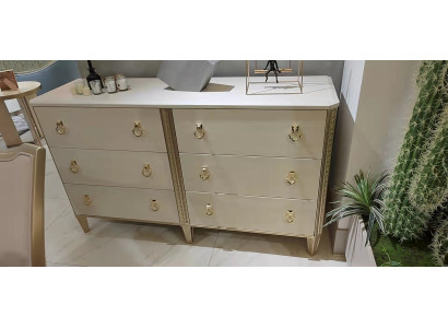 Kommode 160 cm Kommode Schlafzimmer Möbel Holz Beine multifunktionale Modern