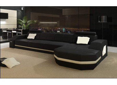 Elegantes Schwarzes Ecksofa in L-Form Stilvolle Möbel für Ihr Zuhause