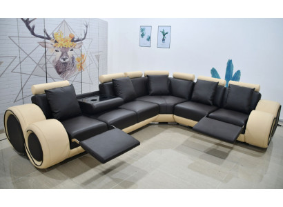 design ecksofa couch garnitur leder relax funktion sofa -- Geschütztes Design --