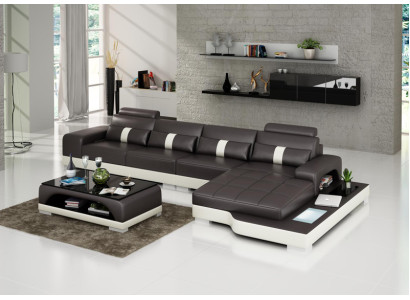 Entdecken Sie Komfort und Stil mit unserem modernen gepolsterten Ecksofa in L-Form