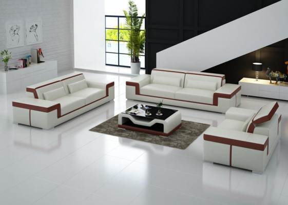 Sofagarnitur Couch Polster Sofa 3+1+1 Komplett Set Garnituren 3tlg.
