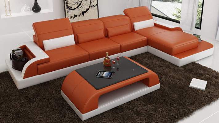 Elegantes Luxus-Design L-förmiges Ecksofa für zeitgemäße Wohnkultur