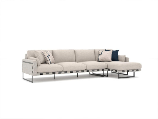 Wohnzimmer Polster Textil Polstersofa L-Form Einrichtung Luxus Designer Möbel