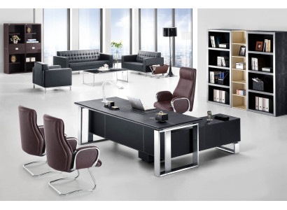 Eckschreibtisch Arbeits Schreib Büro Designer Tisch Luxus Klasse Möbel