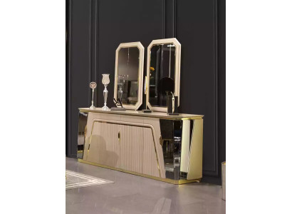Luxus Anrichte Esszimmer Sideboard Modern Design Kommode Spiegel Neu Möbel