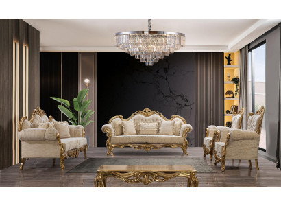 Sofagarnitur 3311 Sitz Set Design Sofa Polster Couchen Couch Klassiker Luxus